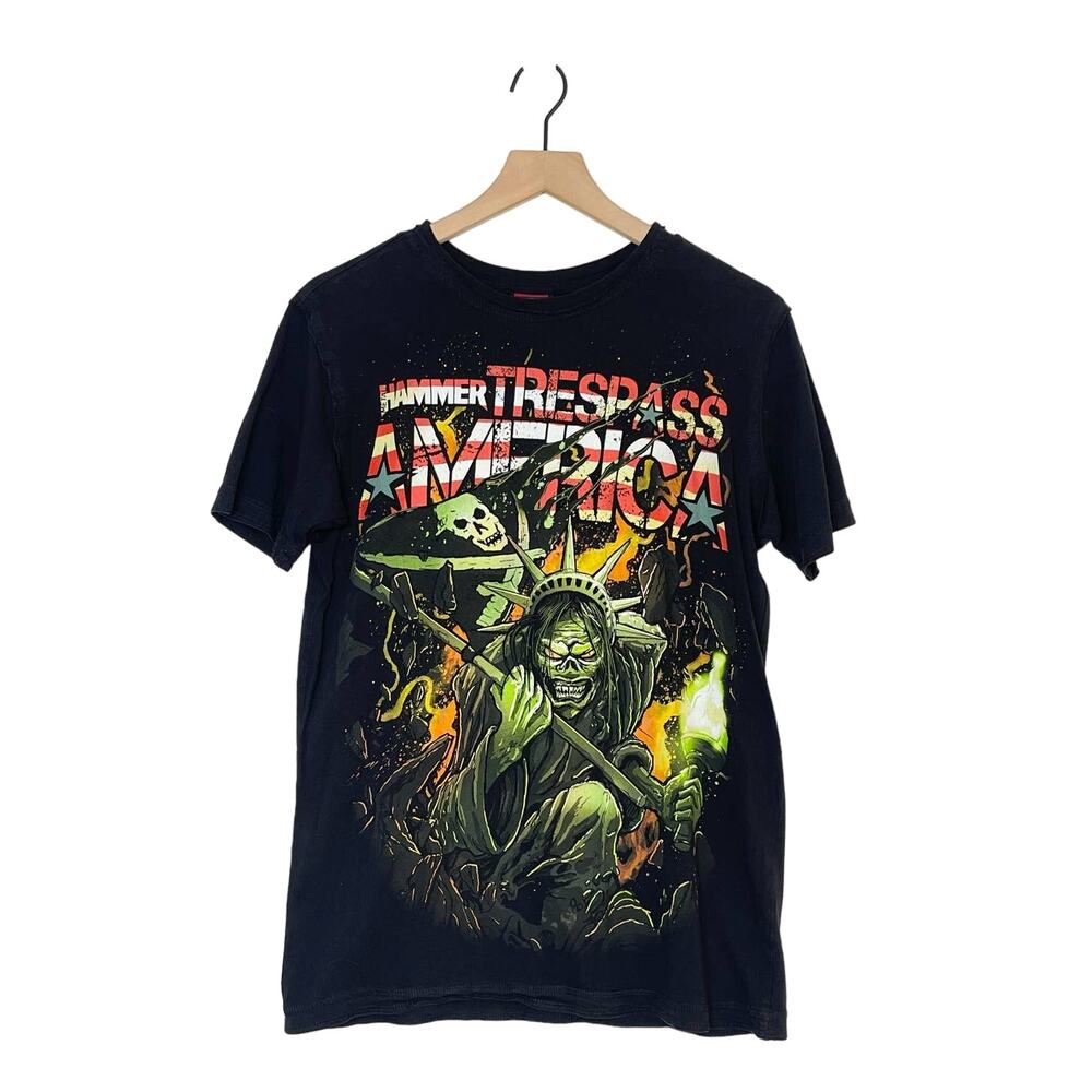 Metal Hammer Trespass America T-Shirt Small Black 2012‎ Festival Rock Tour